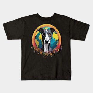 Whippet Earth Day Kids T-Shirt